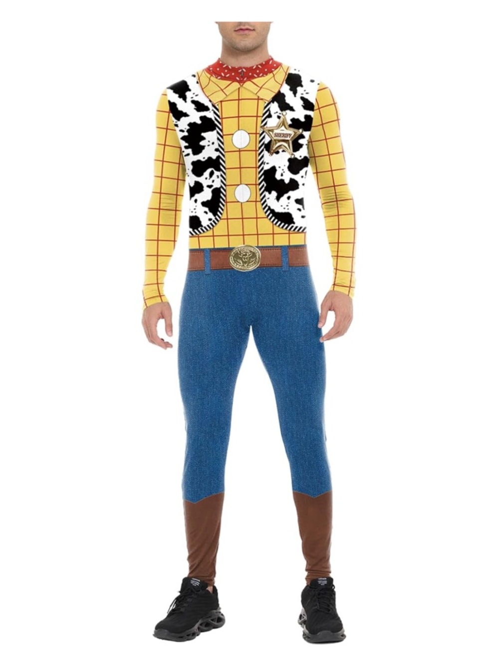 Cowboy Sheriff unisex adult Costume - Yellow & Blue